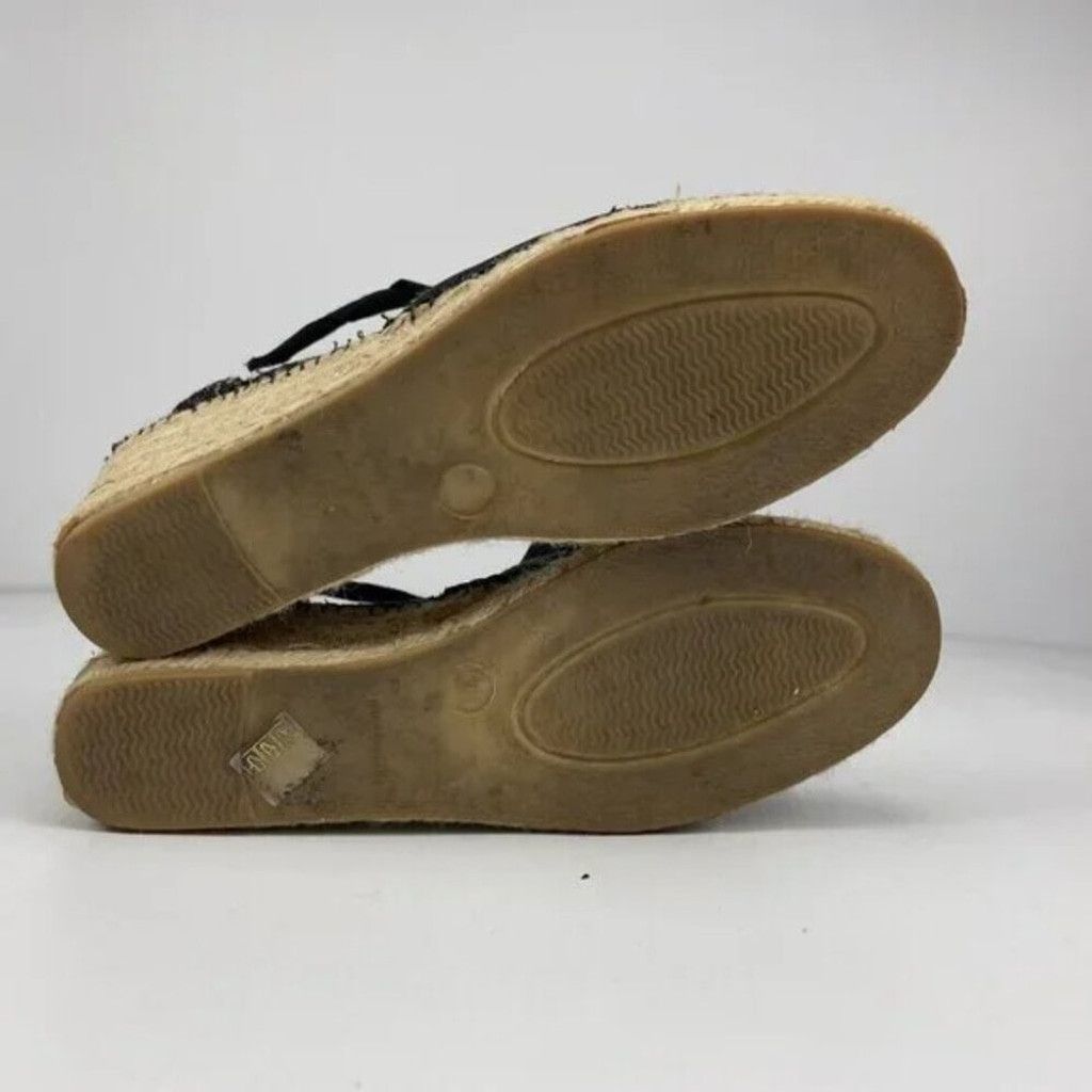 Alice San Diego DIEGOS Lola Ribbons Rope Handcrafted Black Espadrilles 39 Size US 8 / IT 38 - 11 Thumbnail
