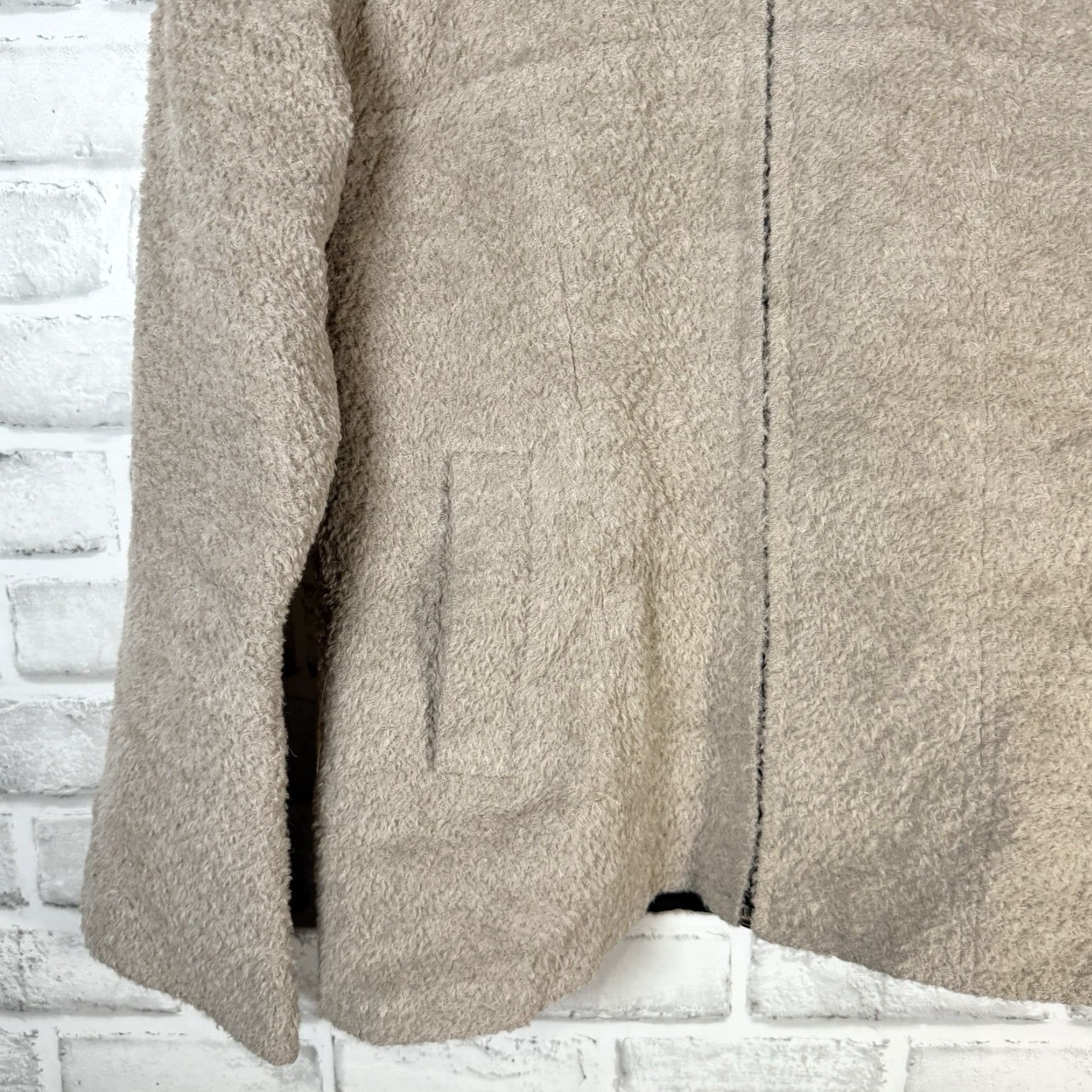 Vintage VINTAGE Artesania Minka Jacket Womens M Full Zip 100% Alpaca Beige Size M / US 6-8 / IT 42-44 - 3 Thumbnail