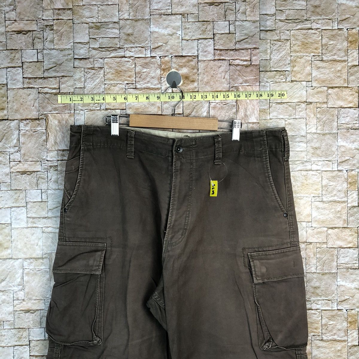 Japanese Brand Even River Brown Cargo Multipocket Pants #A629 Size US 37 - 4 Thumbnail