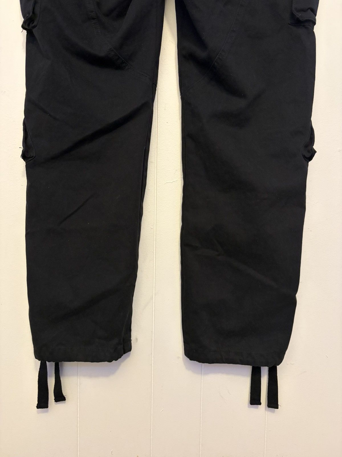 Japanese Brand Mustway black baggy cargo pants Size US 34 / EU 50 - 6 Thumbnail