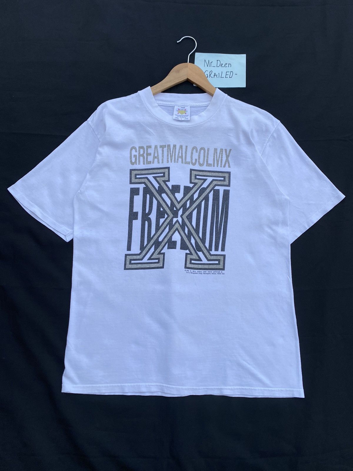 Vintage Rare Vintage Great Malcolmx Freedom US Sports Tshirt Size US L / EU 52-54 / 3 - 1 Thumbnail