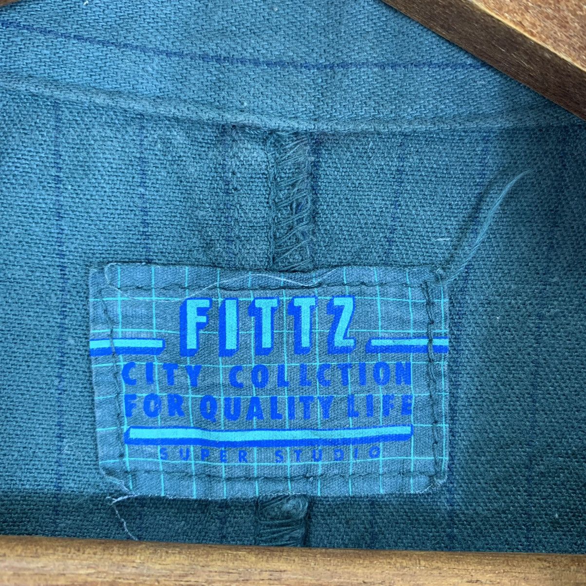 Japanese Brand Vintage Fittz Super Studio Stripe Button Jacket Size US L / EU 52-54 / 3 - 5 Thumbnail