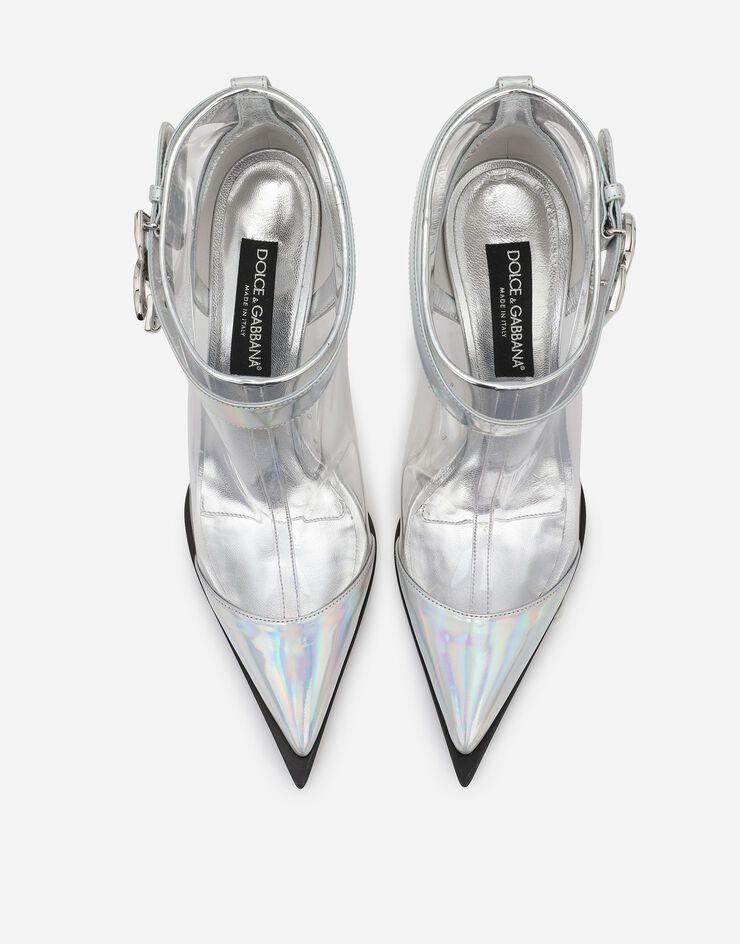Dolce & Gabbana o1y0825 Spool Heel Ankle Boots in Silver Size US 5.5 / IT 35.5 - 4 Thumbnail