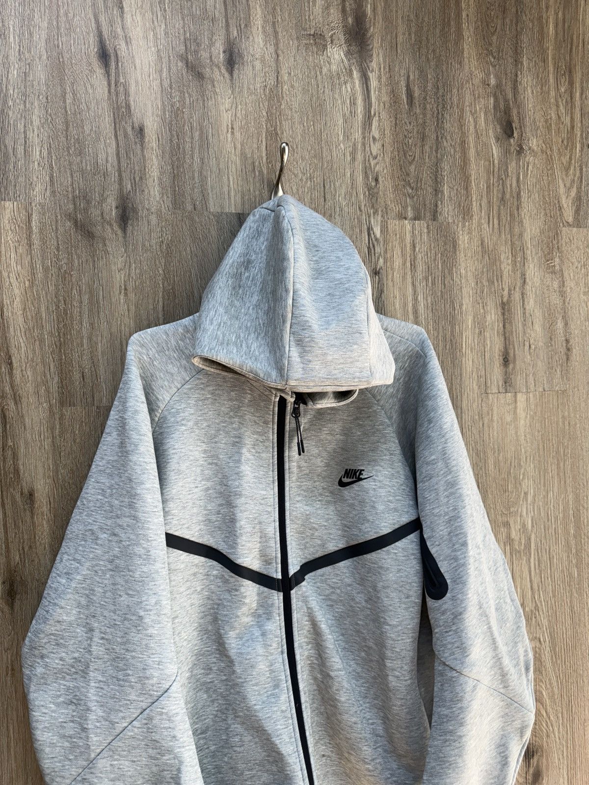 Nike Nike Grey Zip Up Hoodie Size US XL / EU 56 / 4 - 2 Thumbnail