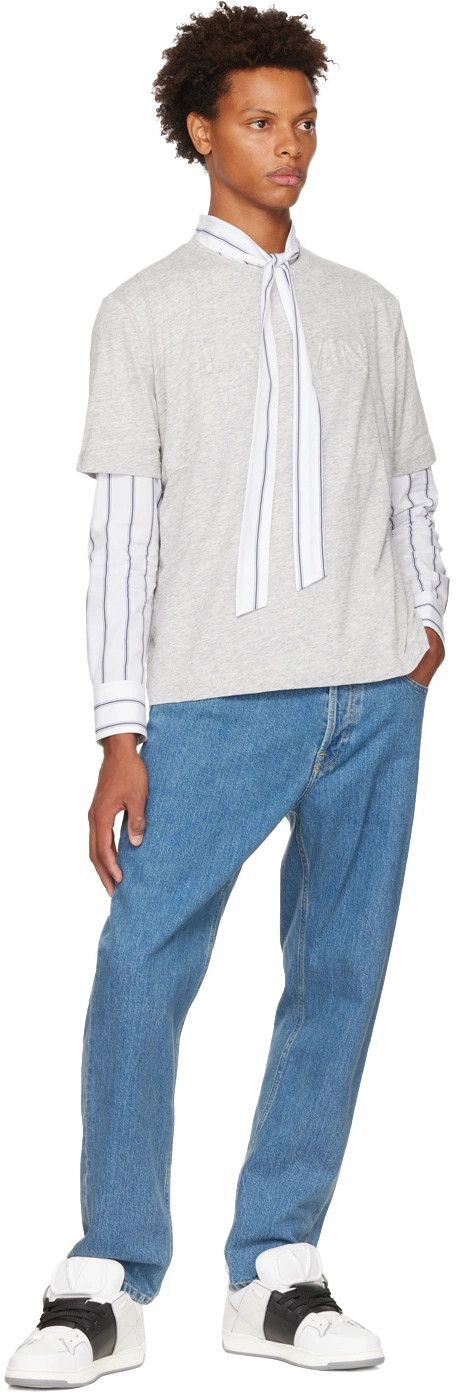 Lanvin o1y0125 Jeans Pant in Blue Size US 32 / EU 48 - 4 Thumbnail