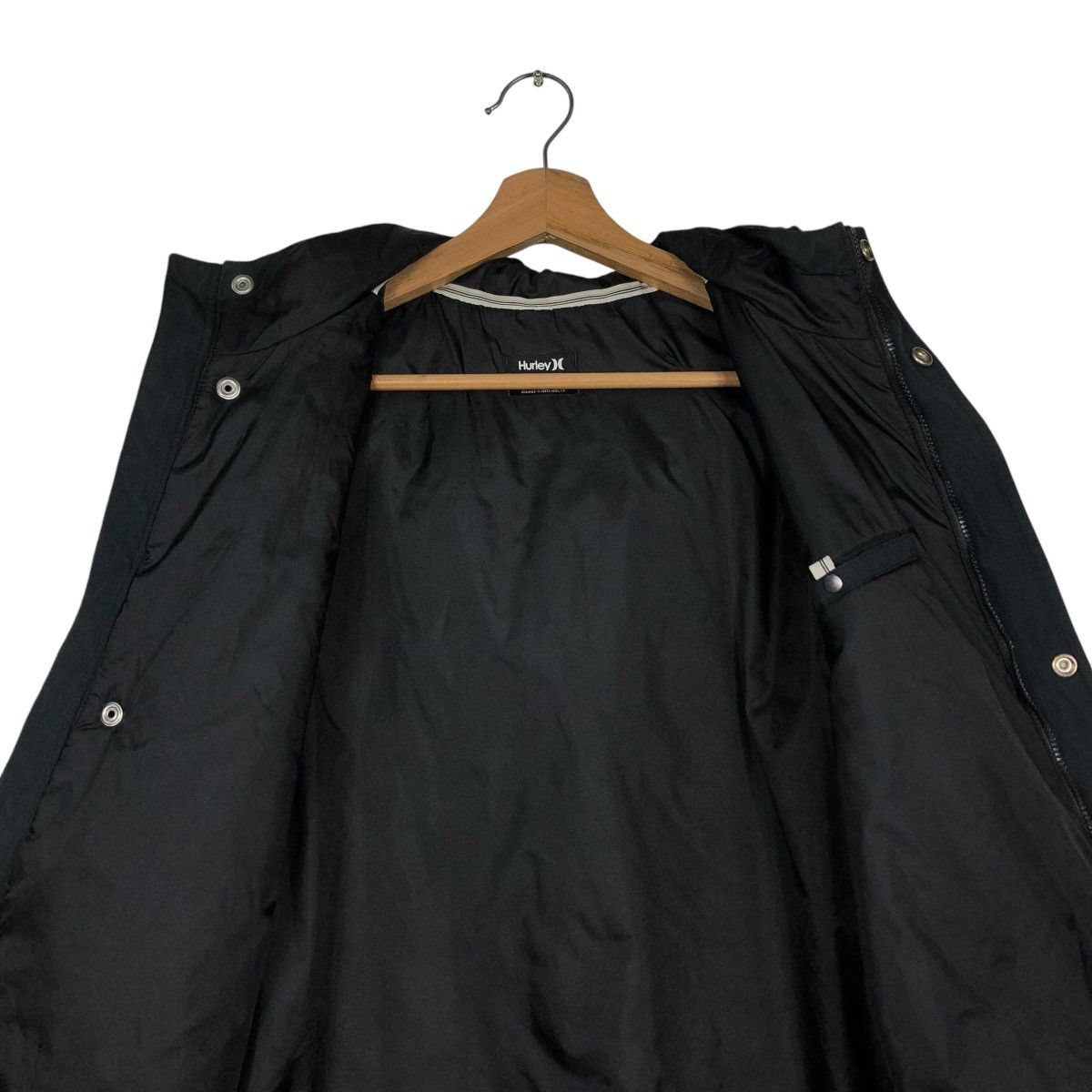 Hurley 🔥VINTAGE HUNTING JACKET ICONIC BLACK SURVIVAL HURLEY CARGO Size US M / EU 48-50 / 2 - 18 Thumbnail