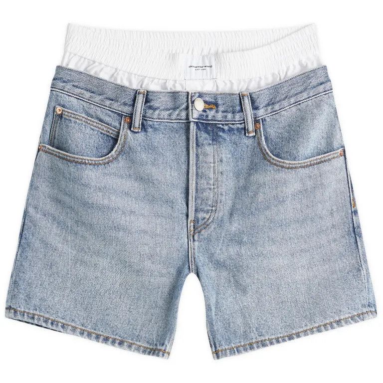 Alexander Wang o1s22i1n0225 Denim Short in Light Blue Size 25" / US 0 / IT 36 - 1 Thumbnail