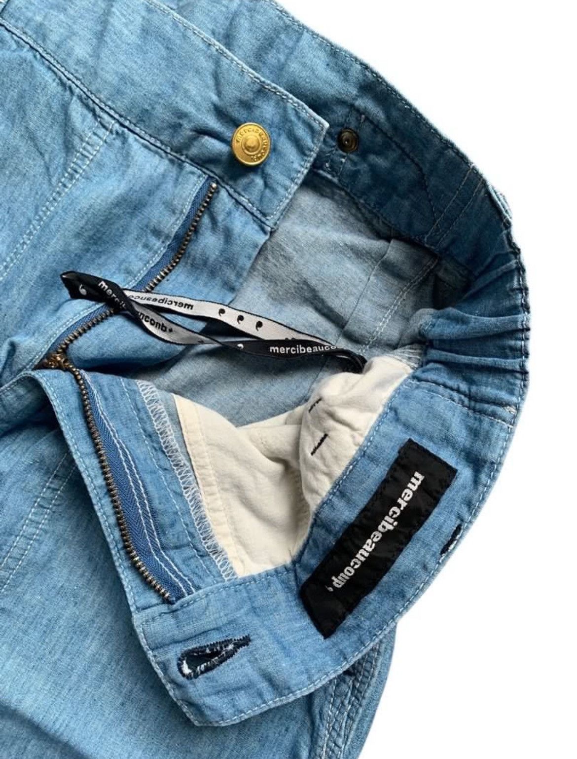 Issey Miyake × Ne-Net × mercibeaucoup Mercibeaucoup Issey Miyake Denim Pants Size US 32 / EU 48 - 6 Thumbnail