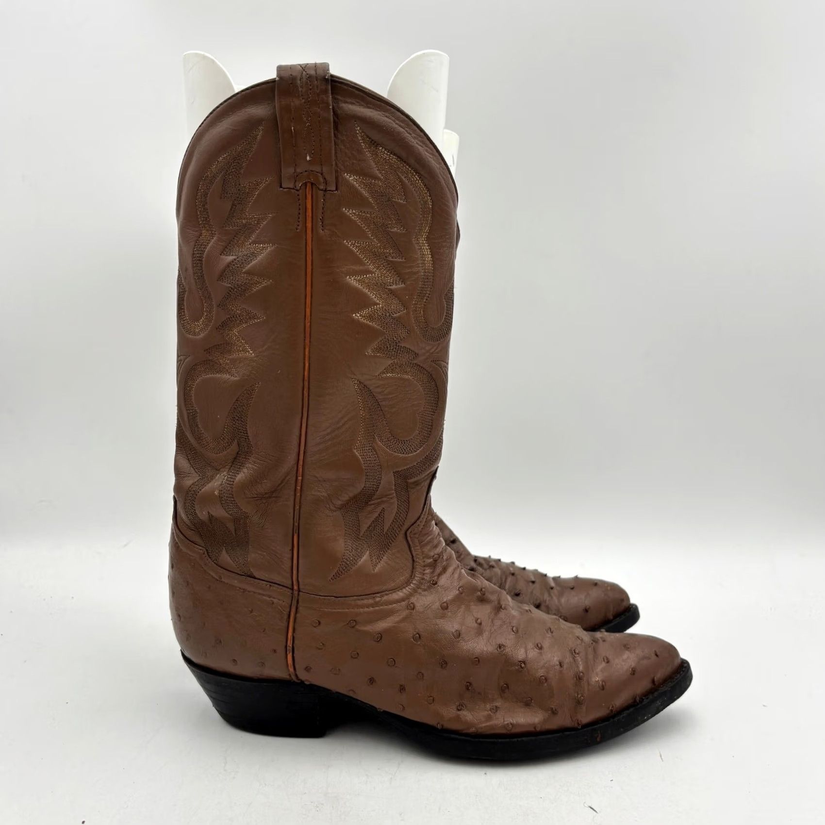 Tony Lama Tony Lama Western Boots Ostrich Leather Cowboy 9.5 EE Men's Size US 10 / EU 43 - 3 Thumbnail