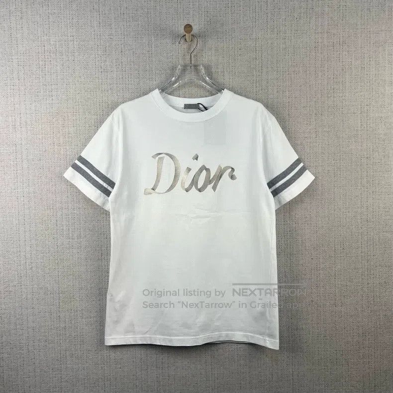 Dior Dior Logo letter stripe colour contrast print short sleeve Size US S / EU 44-46 / 1 - 1 Thumbnail