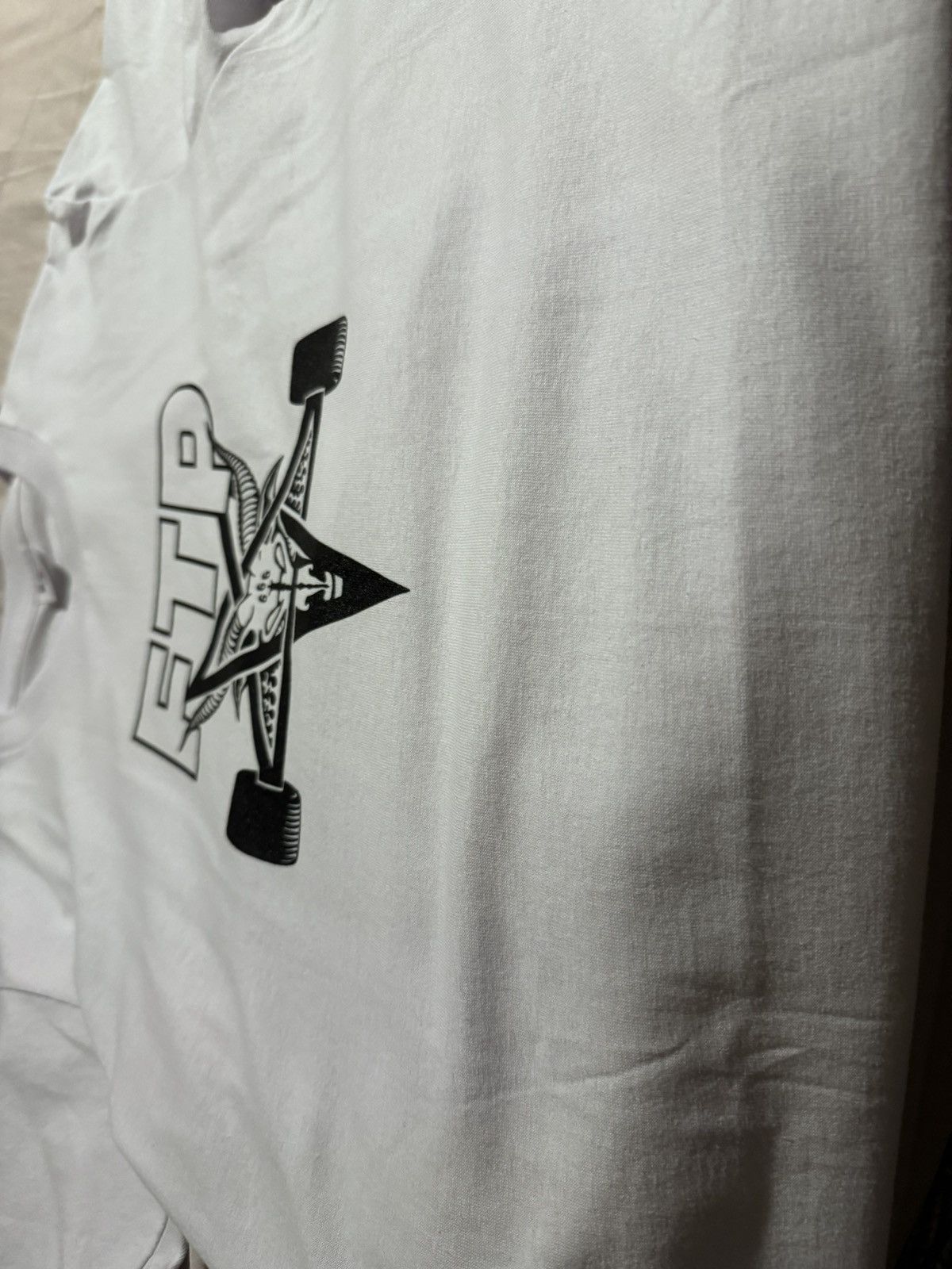 Fuck The Population × Thrasher 𖤐 FTP x THRASHER SKATEGOAT T goat pentagram suicideboys g59 Size US M / EU 48-50 / 2 - 6 Thumbnail