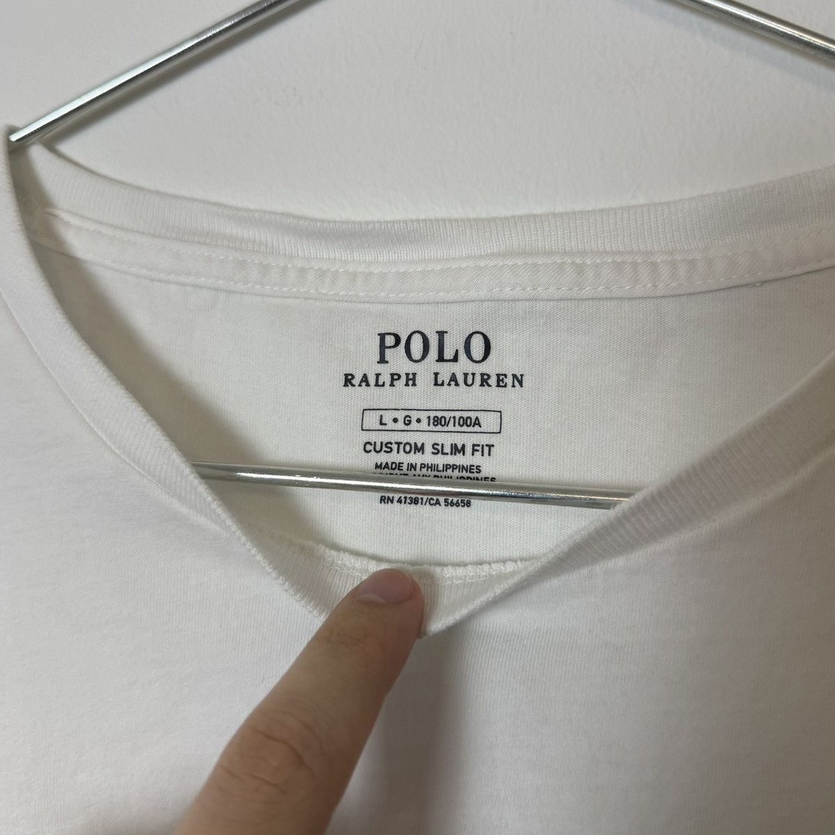 Polo Ralph Lauren Vtg Polo Ralph Lauren Arc Logo USA Flag Patch Tee Size US L / EU 52-54 / 3 - 5 Thumbnail