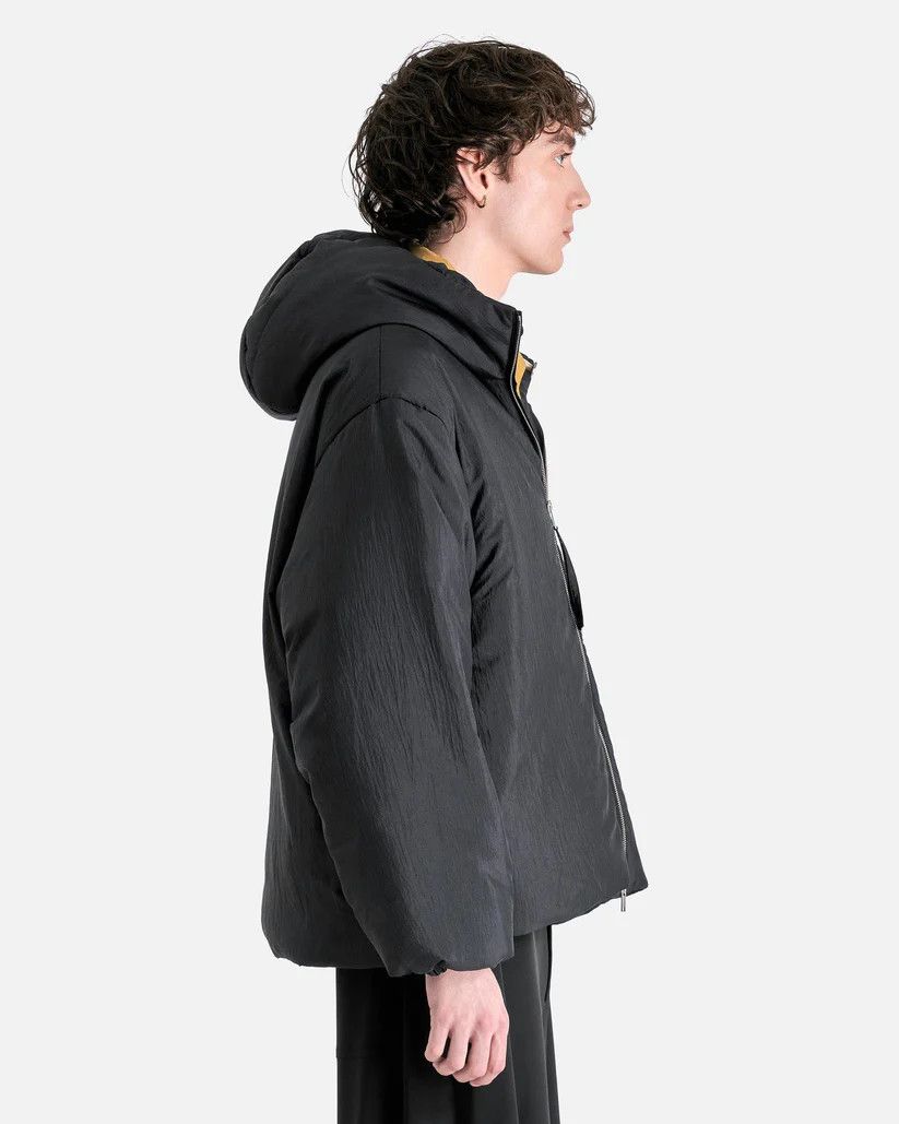 Jil Sander o1s1v1r1oon0925 Silk and Nylon Canvas Down Jacket in Black Size US XL / EU 56 / 4 - 2 Thumbnail