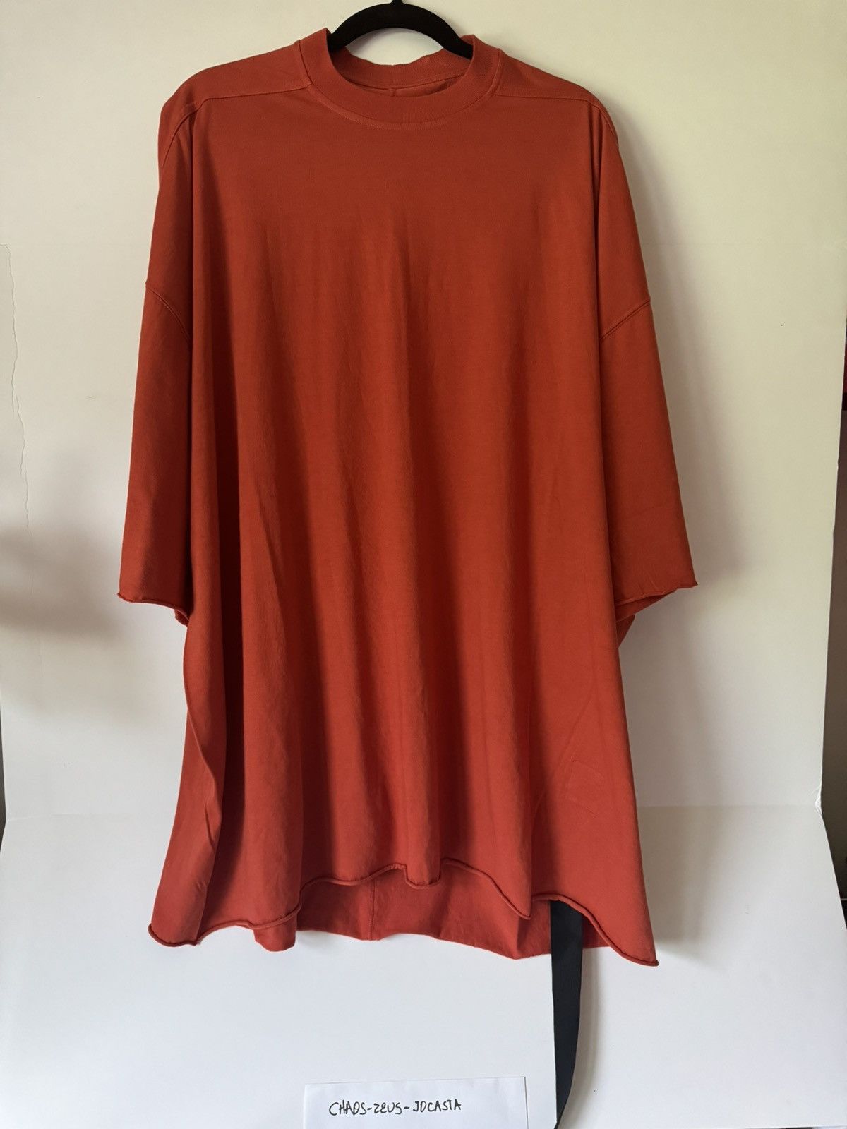 【関税込み】Rick Owens オレンジ  Tシャツ Rick Owens RICK OWENS Orange Tommy T-Shirt One size NWT