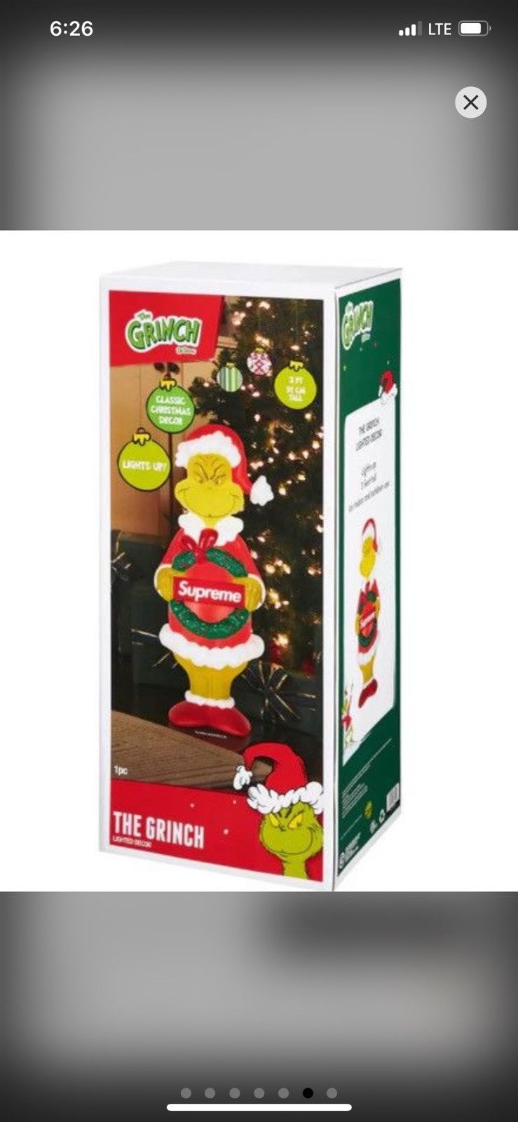 Supreme Supreme x Grinch 3 Foot Size ONE SIZE - 5 Thumbnail