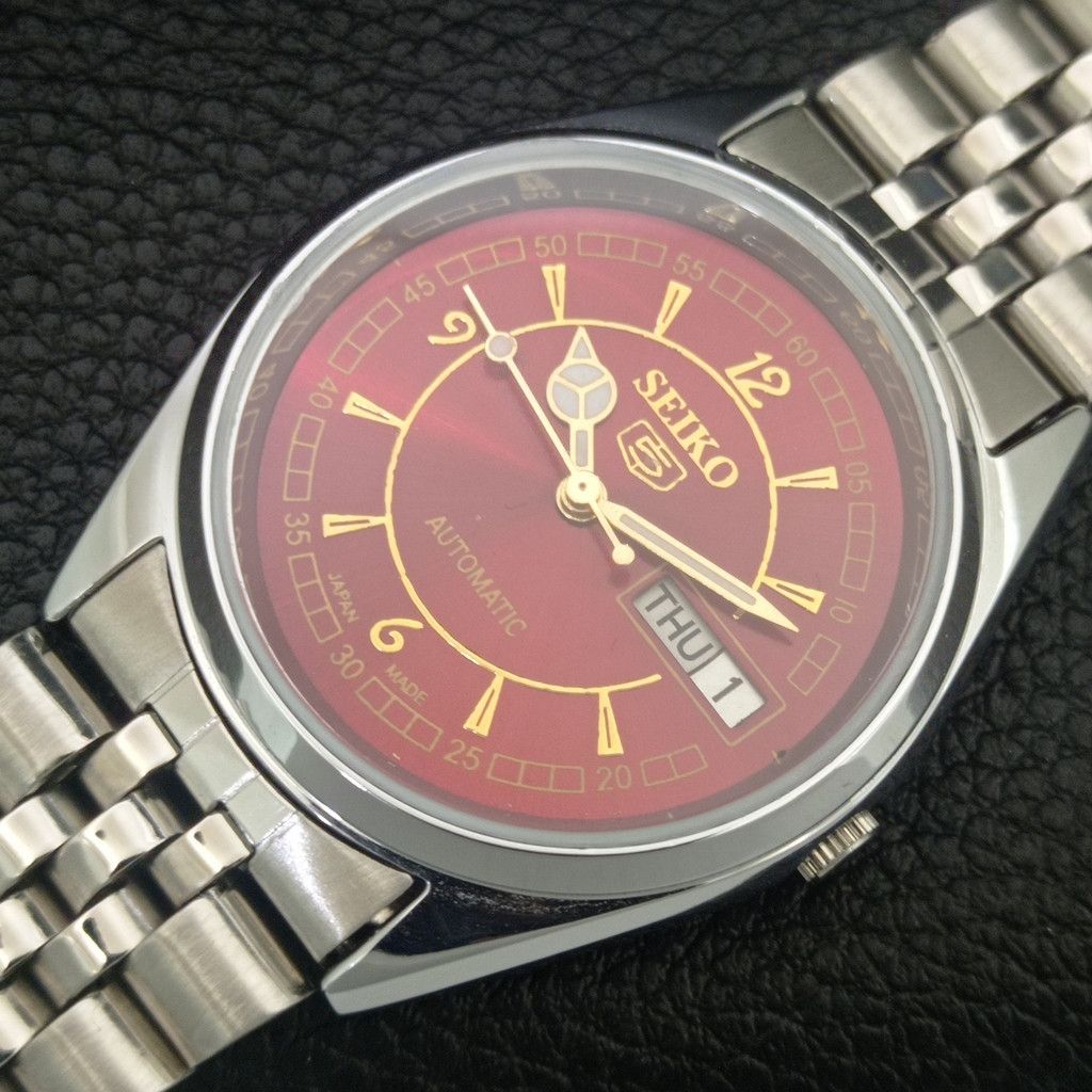 Seiko REFURBISHED VINTAGE SEIKO 5 AUTO JAPAN MENS WATCH a443335 Size 36 - 6 Thumbnail