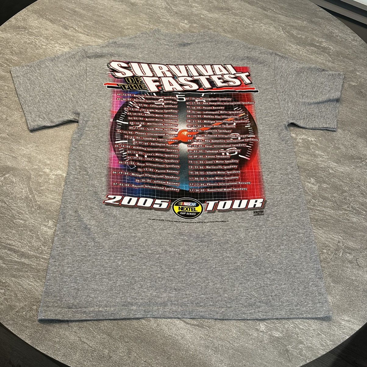 NASCAR × Vintage VTG NASCAR T Shirt 2005 Tour Survival Of Fastest Racing Size US M / EU 48-50 / 2 - 7 Thumbnail
