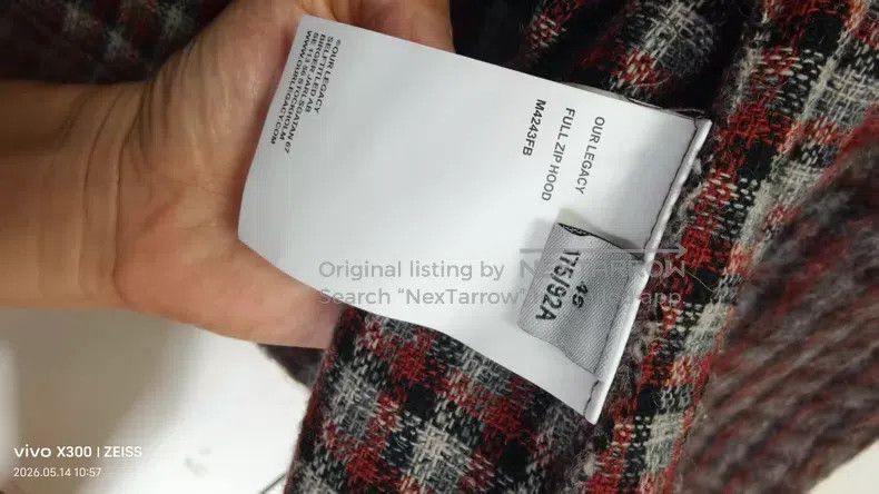 Our Legacy Our Legacy Mohair Tweed Checkered Hooded Jacket Size US S / EU 44-46 / 1 - 6 Thumbnail