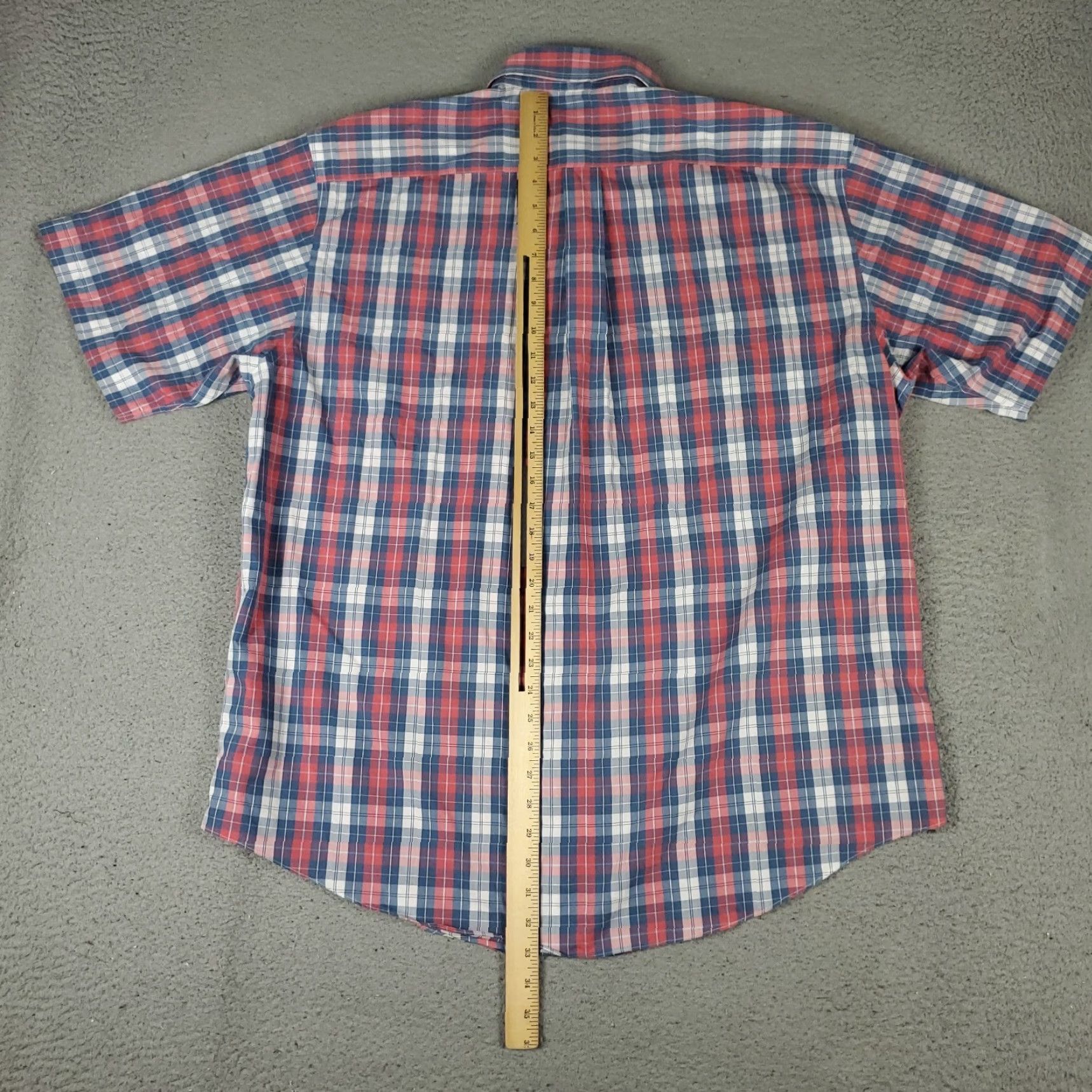 Brooks Brothers Brooks Brothers Shirt Mens XL Blue Pink Plaid Button-Up Short Sleeve | Button-Down Collared Cotton Knit? Size US XL / EU 56 / 4 - 3 Thumbnail