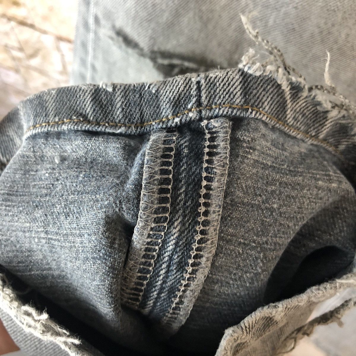 Japanese Brand Bobson Black Distressed ripped Denim Pants #A978 Size US 28 / EU 44 - 12 Thumbnail