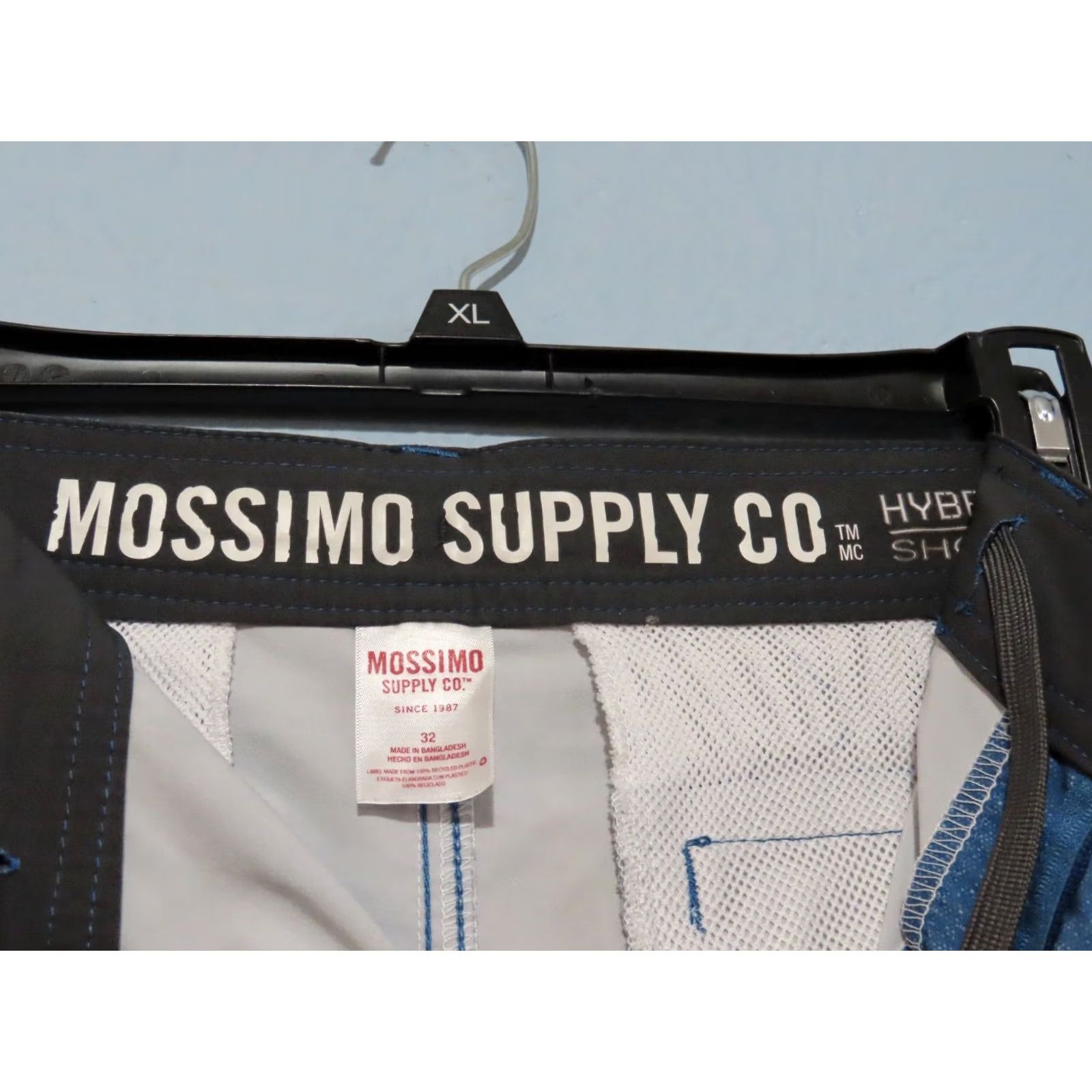 Mossimo VINTAGE Mossimo Supply Co Men’s Stripe Swim Board Hybrid Shorts Blue 32 Size US 32 / EU 48 - 4 Thumbnail