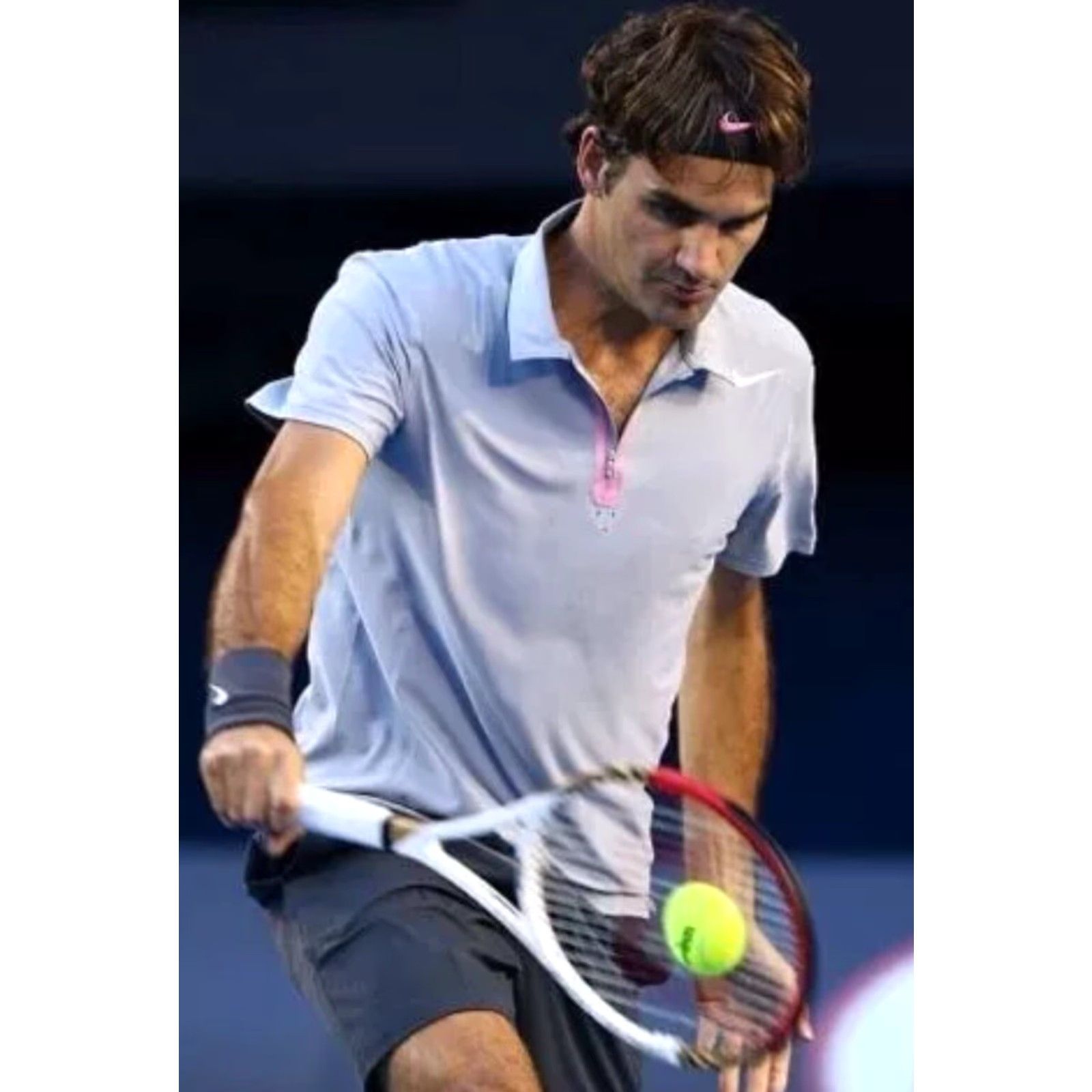 Nike RF ROGER FEDERER 2013 AUSTRALIAN OPEN TENNIS GRAY SHIRT NIKE 522830-066 MENS L SHIRT gray Nike Mens L 2013 Australian Open Federer Size US L / EU 52-54 / 3 - 2 Thumbnail