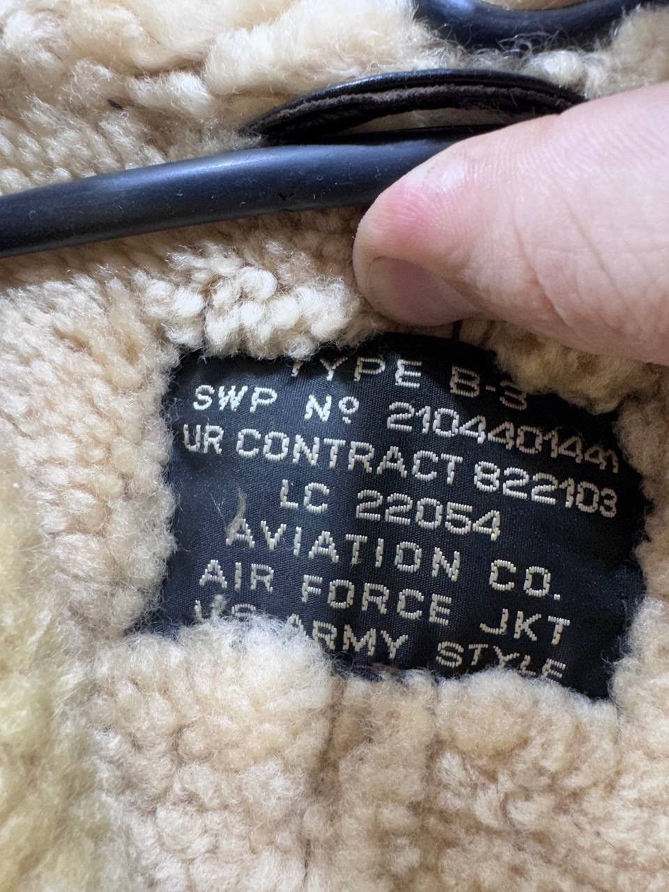 Other Type B3 US Air Force Jacket Aviator Bomber Army Style Size US S / EU 44-46 / 1 - 13 Thumbnail