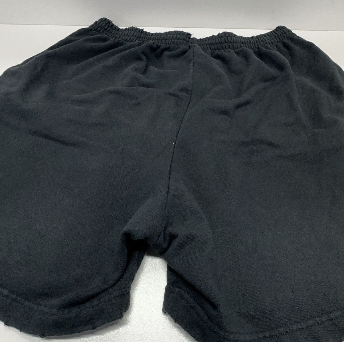 Balenciaga Balenciaga BB Paris embroidered black cotton fleece shorts Size US 32 / EU 48 - 7 Thumbnail