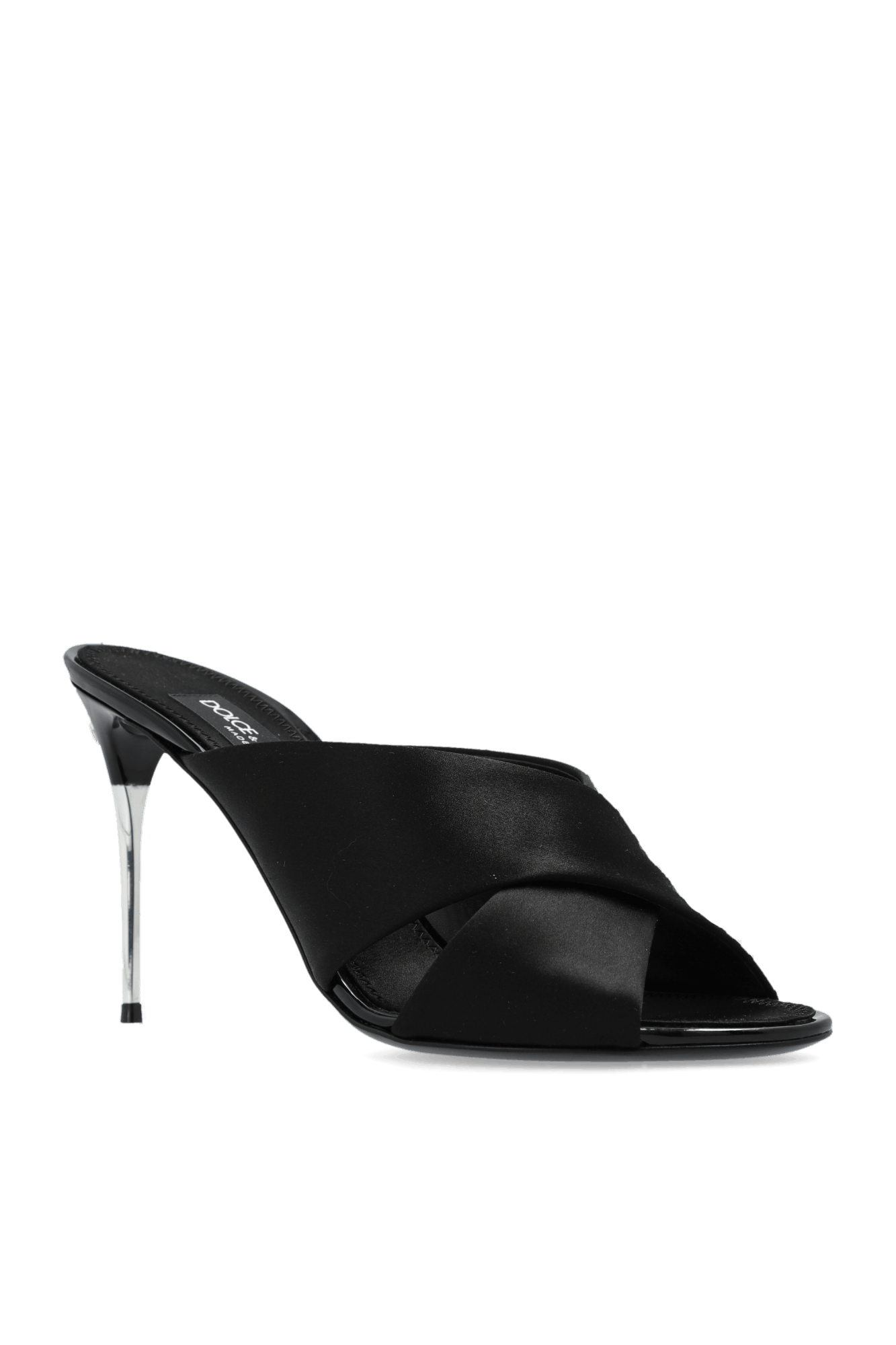 Dolce & Gabbana o1s22i1n0225 Satin Mules in Black Size US 8 / IT 38 - 4 Thumbnail