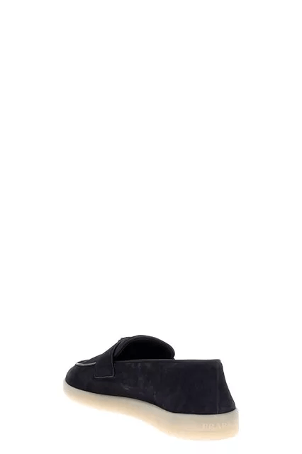 Prada PRADA Blue Suede Loafers New & Authentic Size US 10.5 / EU 43-44 - 3 Thumbnail