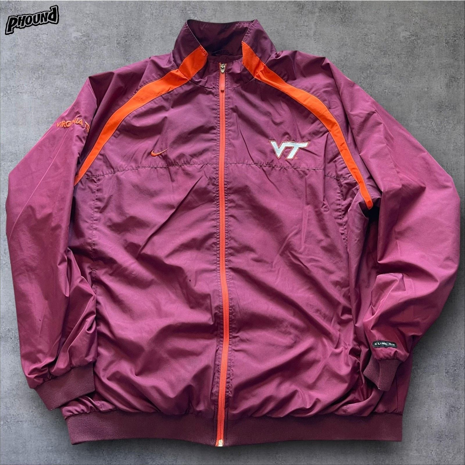Nike Virginia Tech Hokies Jacket 2XL Maroon Nike ClimaFit VT XXL Size US XXL / EU 58 / 5 - 1 Thumbnail