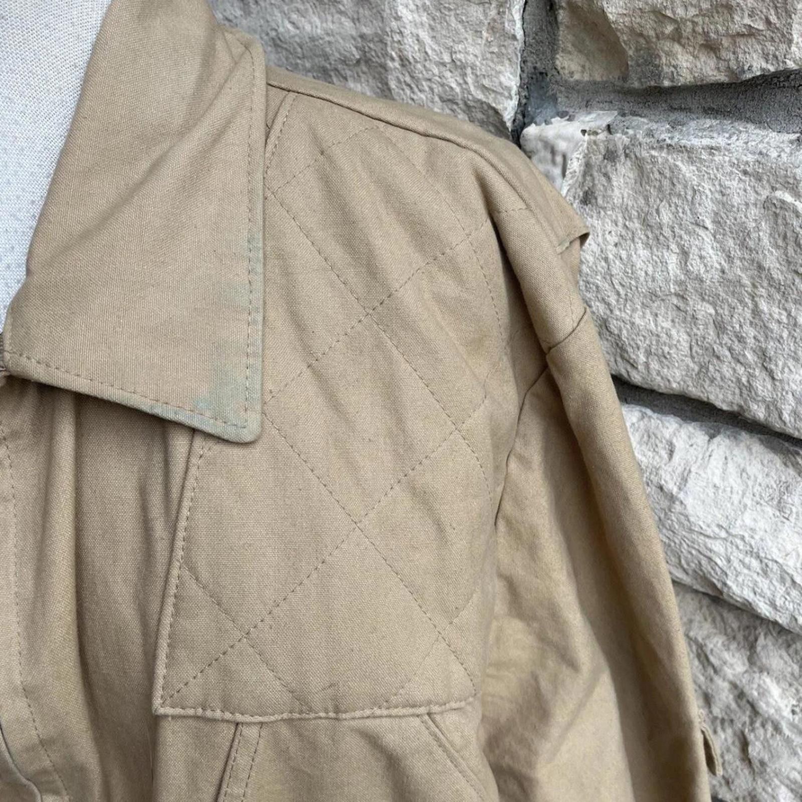 Other Tan and cream vintage 90s jacket with a relaxed fit #tan Size US XL / EU 56 / 4 - 3 Thumbnail