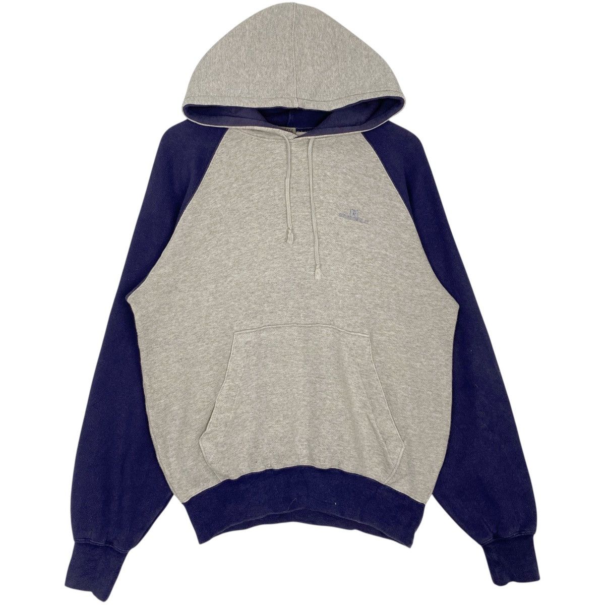 Vintage Vintage Russell Plain Raglan Hoodie Sweater Pullover Size M Size US M / EU 48-50 / 2 - 1 Thumbnail