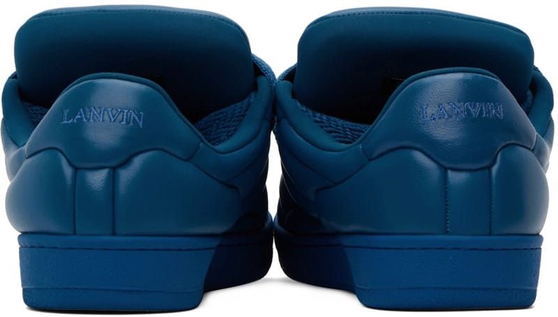Lanvin o1w1db11024 Curb Low Top Sneakers in Blue Size US 12.5 / EU 45-46 - 3 Thumbnail