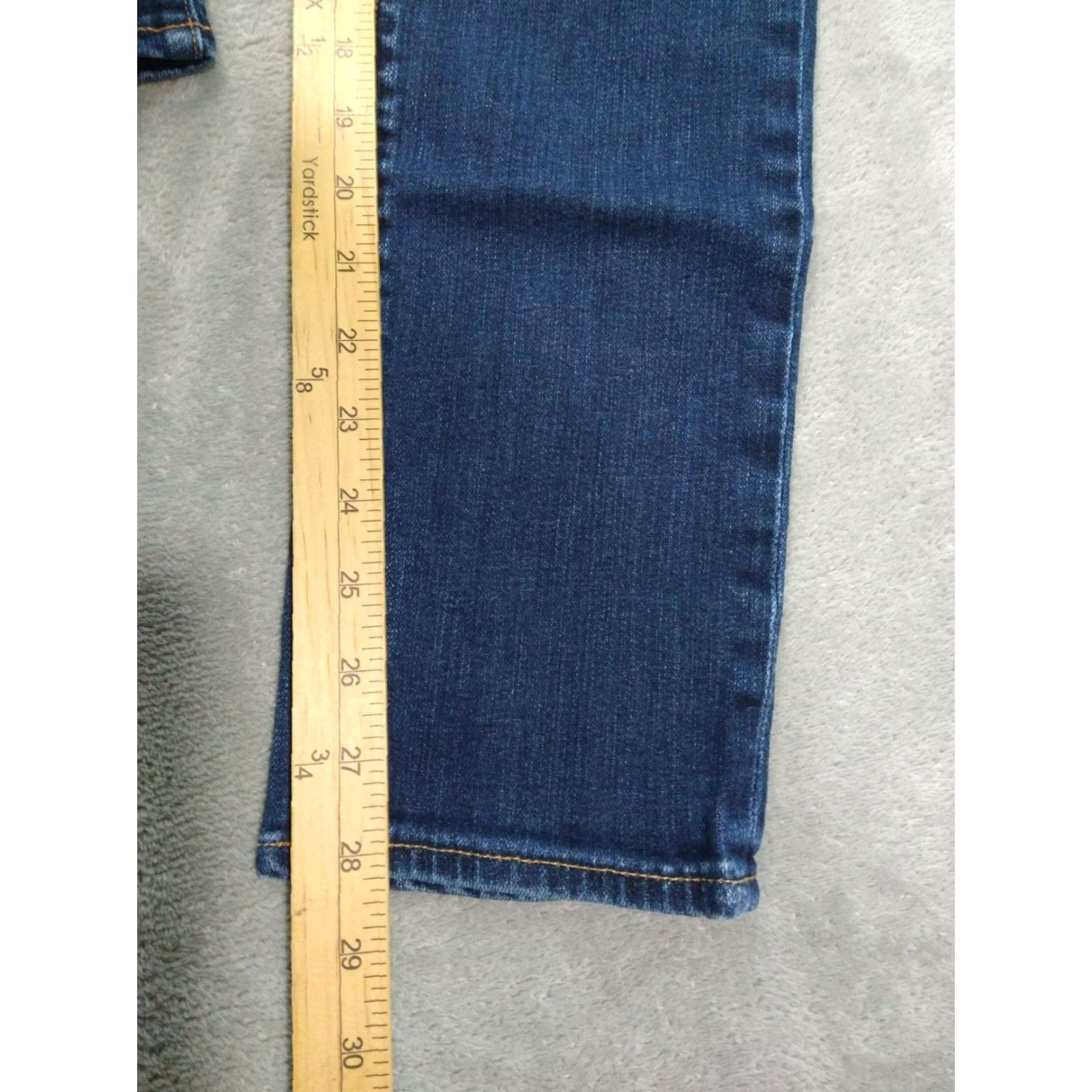 Denime Adriano Goldschmied Jeans Womens 28 Blue Denim The Stilt Cigarette Dark Wash AG Stilt Skinny 5-Pocket Design Size 28" / US 6 / IT 42 - 5 Thumbnail