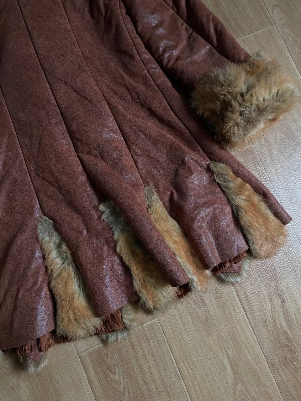 Vintage Vintage Faux Fur Sheepskin Suede Leather Coat Size M / US 6-8 / IT 42-44 - 21 Thumbnail