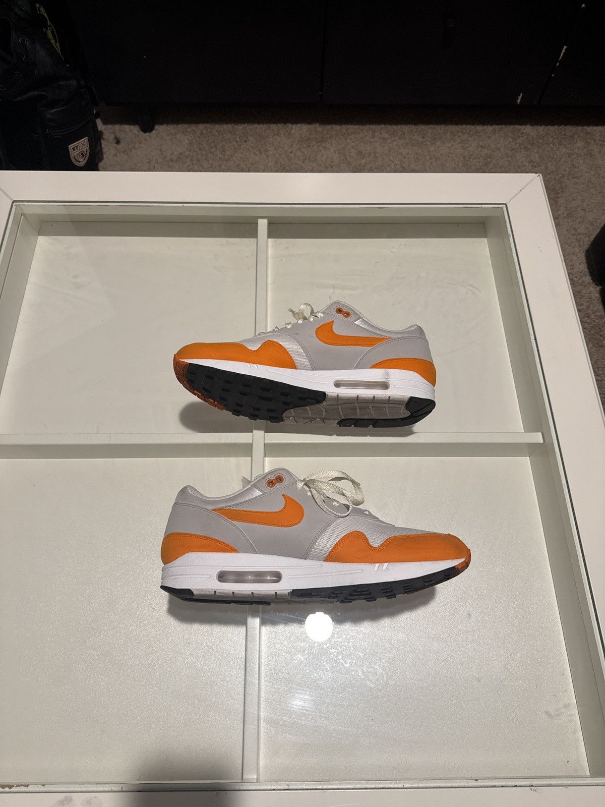 Nike Nike Air Max 1 White x Orange Size US 14 / EU 47 - 2 Thumbnail