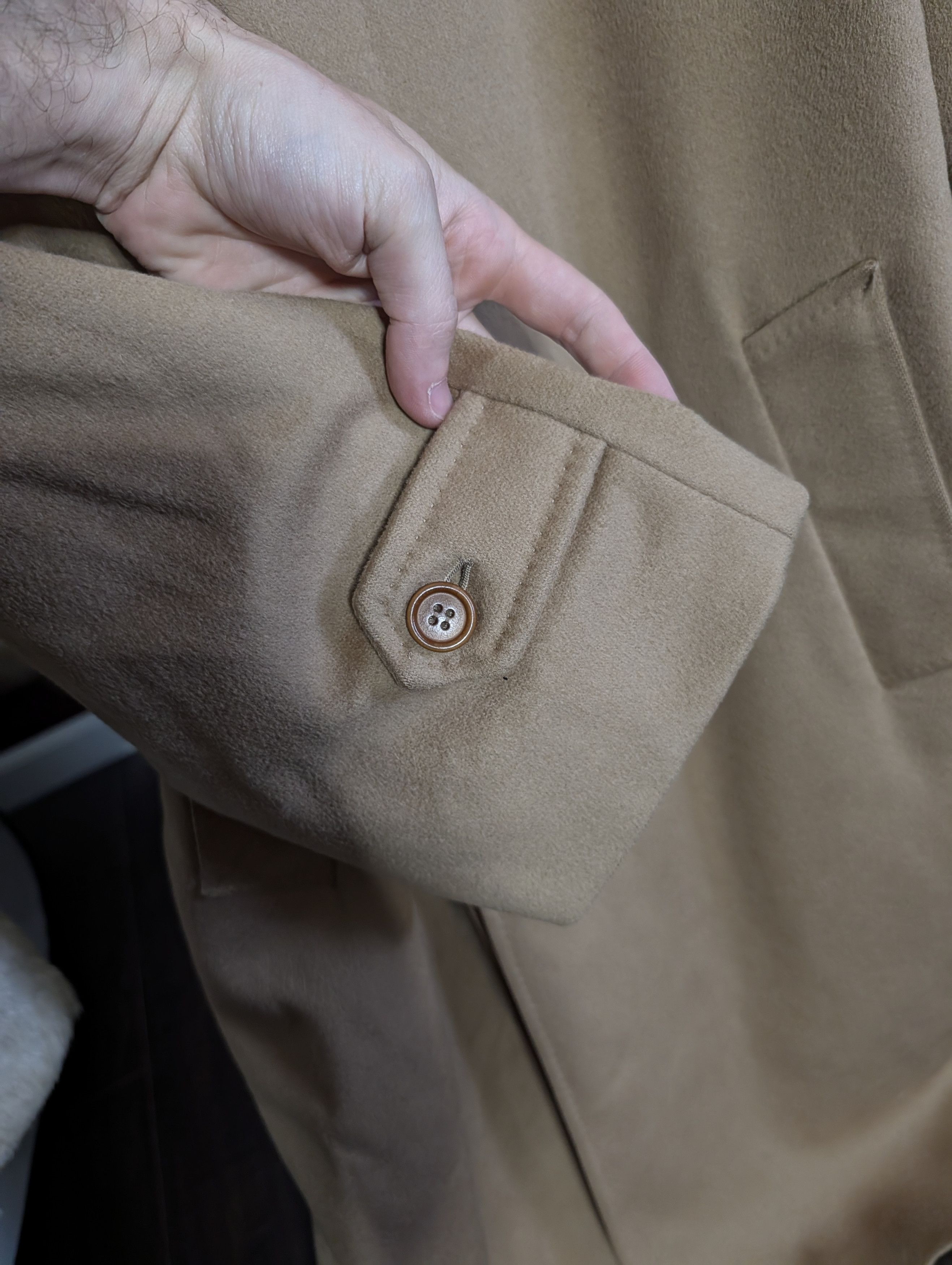PIACENZA 1833 Piacenza Caesar virgin wool fleece camel overcoat 52R Size US XL / EU 56 / 4 - 6 Thumbnail