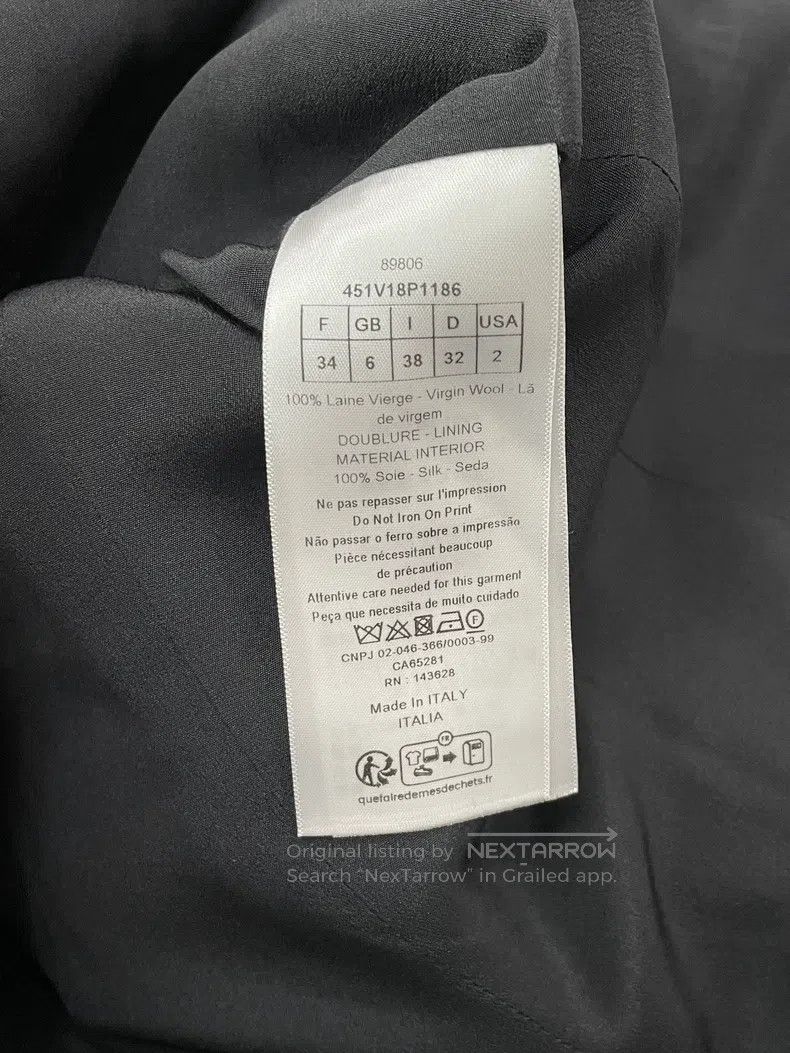 Dior Dior Gray letter suit jacket Size XXS / US 00 / IT 34 - 5 Thumbnail