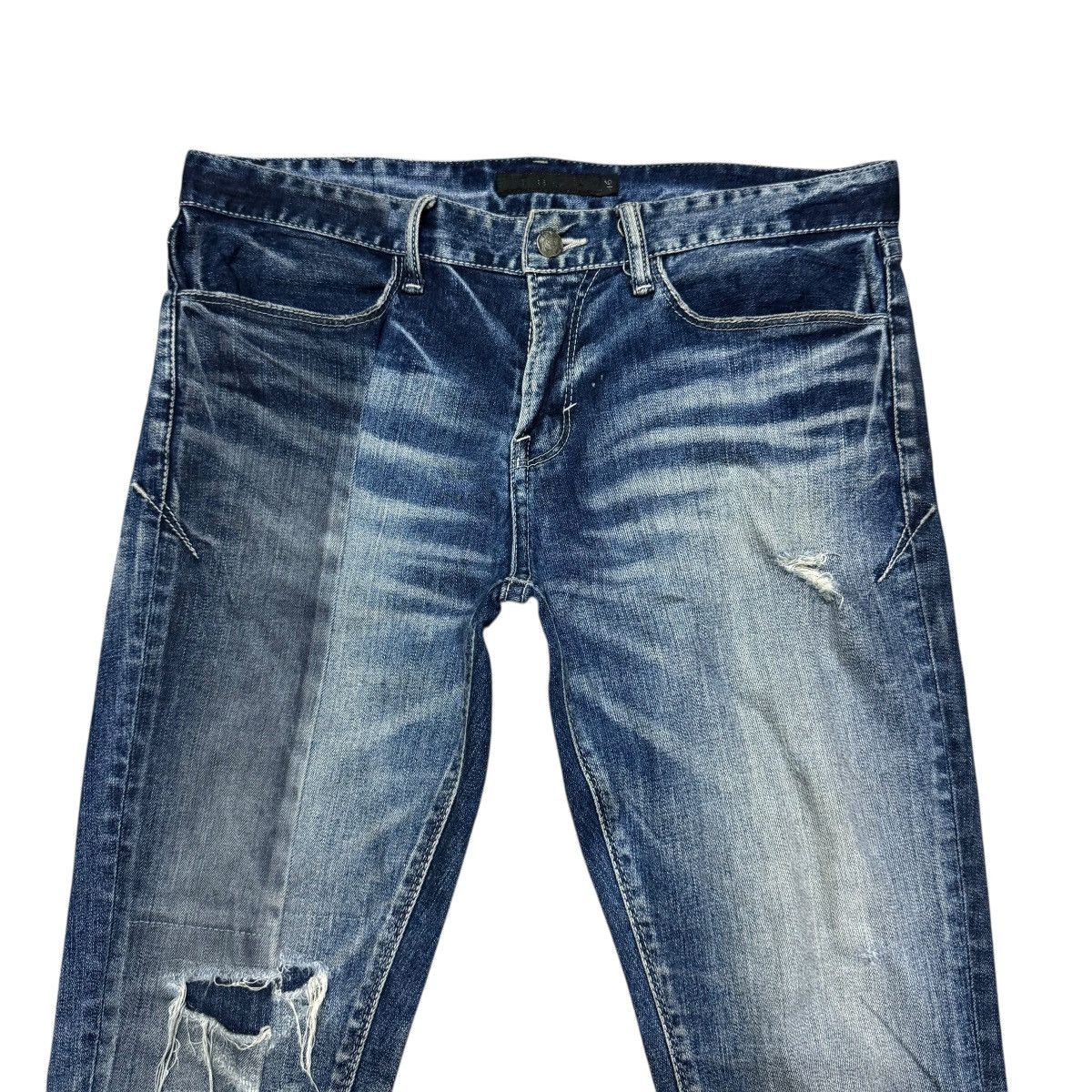 GOSTAR DE FUGA Gostar De Fuga Reconstruct Denim Skinny Jeans Size US 33 - 3 Thumbnail