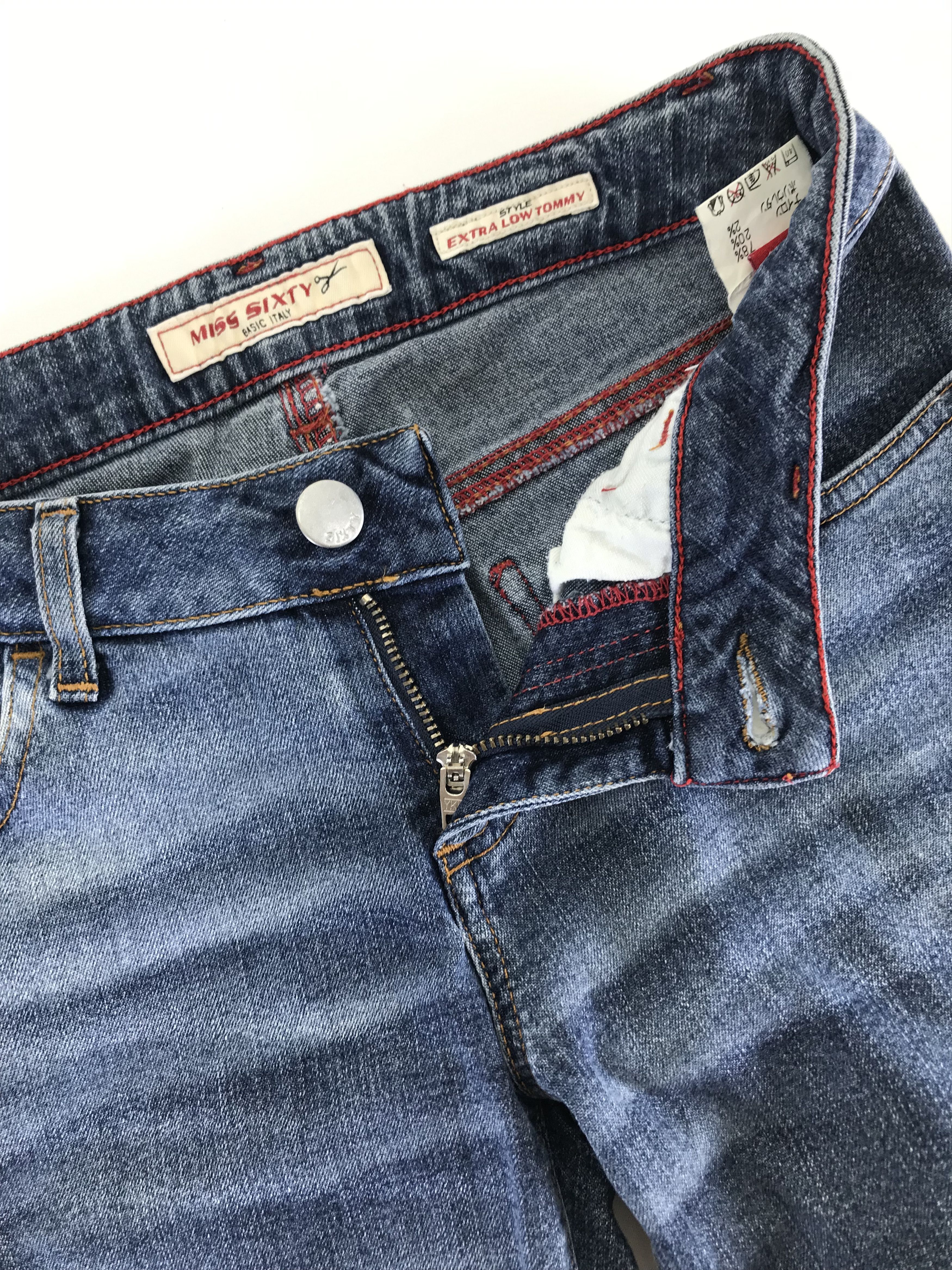 Miss Sixty Vintage Miss Sixty Blue Washed Flare Jeans Size 25" / US 0 / IT 36 - 9 Thumbnail