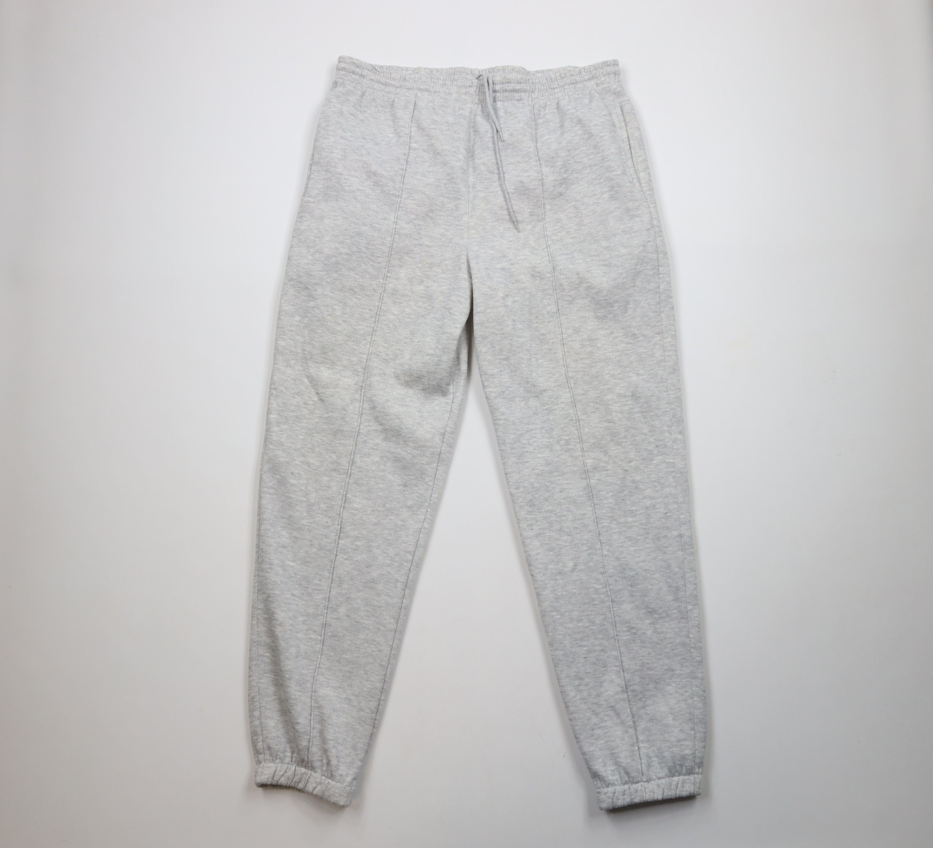 Vintage Vintage 80s 90s Streetwear Triblend Sweatpants Joggers Gray Size US 36 / EU 52 - 1 Thumbnail