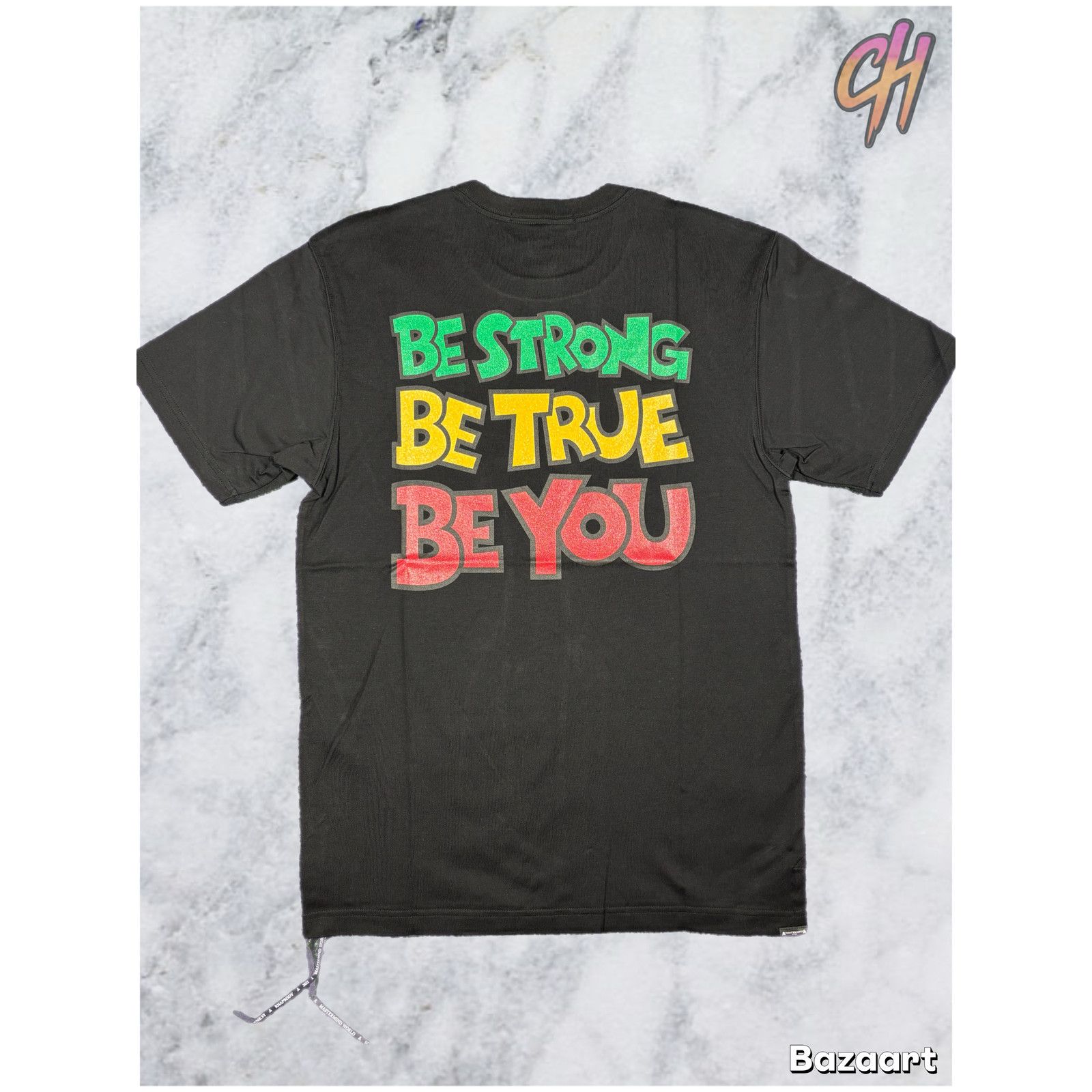 Mastermind Japan Mastermind Vs. Bape 'Be Strong' Black T-Shirt Size Large Size US L / EU 52-54 / 3 - 2 Thumbnail