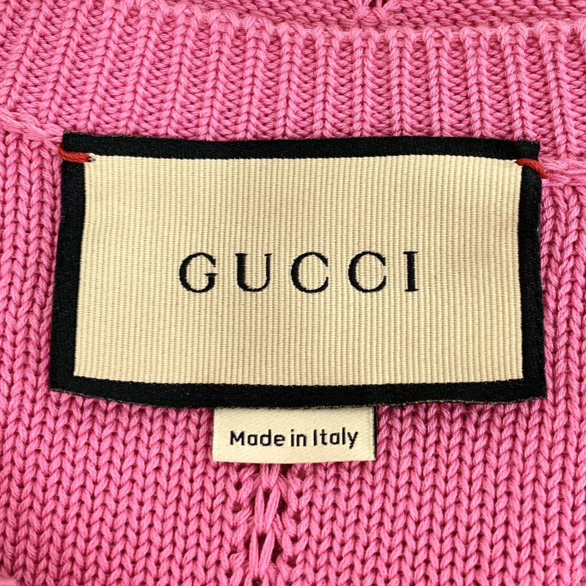 Gucci Gucci Pink Floral Embroidered Short Sleeve Knit Top K26WX Size XXS / US 00 / IT 34 - 5 Thumbnail