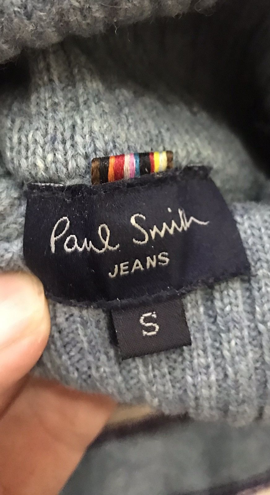 Paul Smith PAUL SMITH JEANS PURE LAMBSWOOL STRIPPED TURTLENECK Size US S / EU 44-46 / 1 - 1 Thumbnail