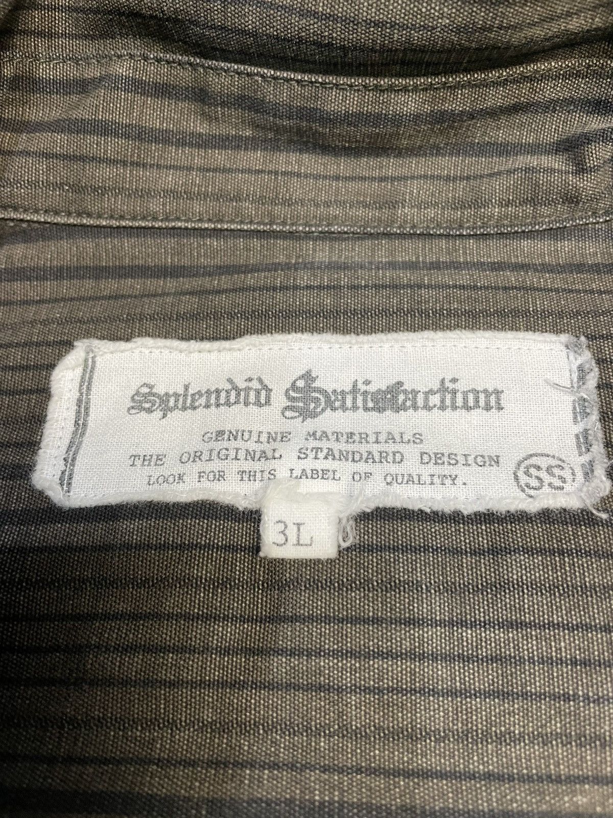 Japanese Brand Splendid Satisfaction Stripes Denim Shirt Size US XXL / EU 58 / 5 - 7 Thumbnail