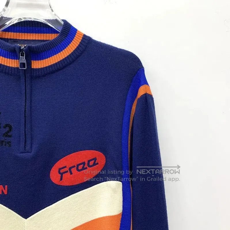 Louis Vuitton Louis Vuitton Blue Wool Women's Sweatshirt . Size M / US 6-8 / IT 42-44 - 3 Thumbnail