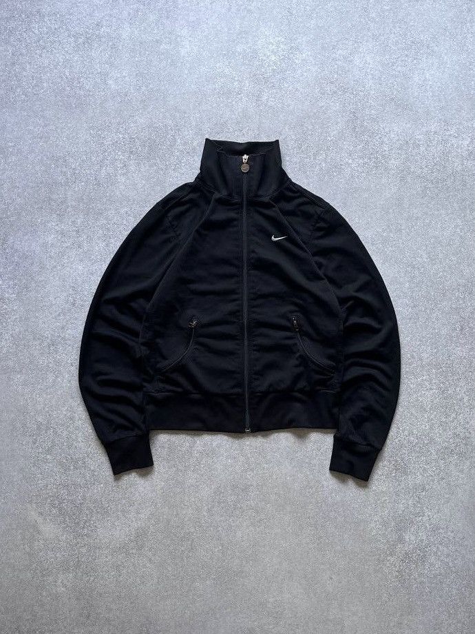 Vintage Nike Swoosh Olympic Black Jacket Y2K M