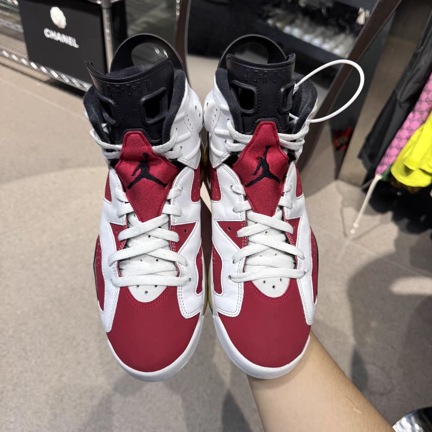 Jordan Brand Air Jordan 6 "Carmine" Basketball Shoes K15 Size US 11.5 / EU 44-45 - 8 Thumbnail