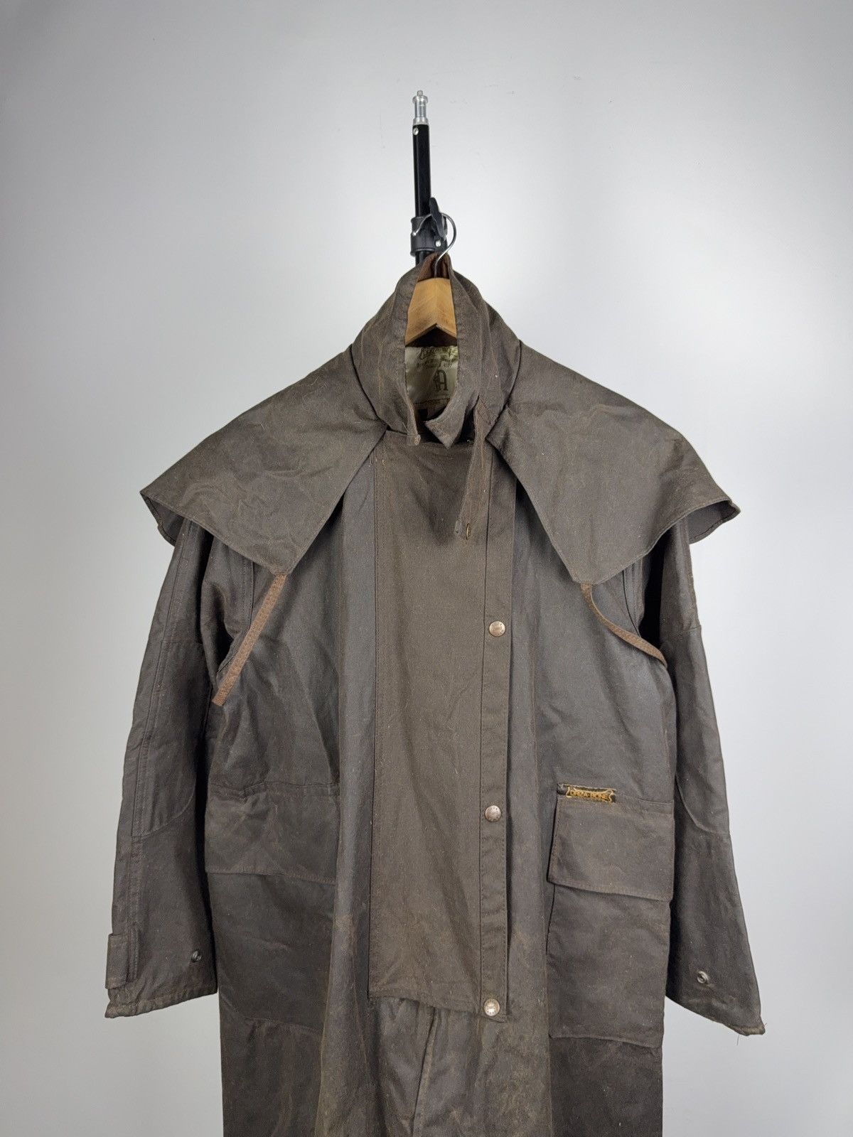Vintage Vntg Driza-Bone Oilskin Riding Coat Australian Waxed Duster Size US M / EU 48-50 / 2 - 2 Thumbnail